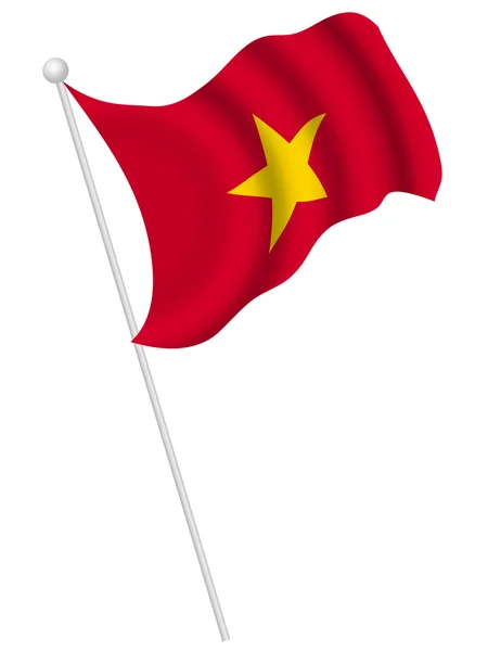 Negara Bendera Vietnam - Stok Vektor